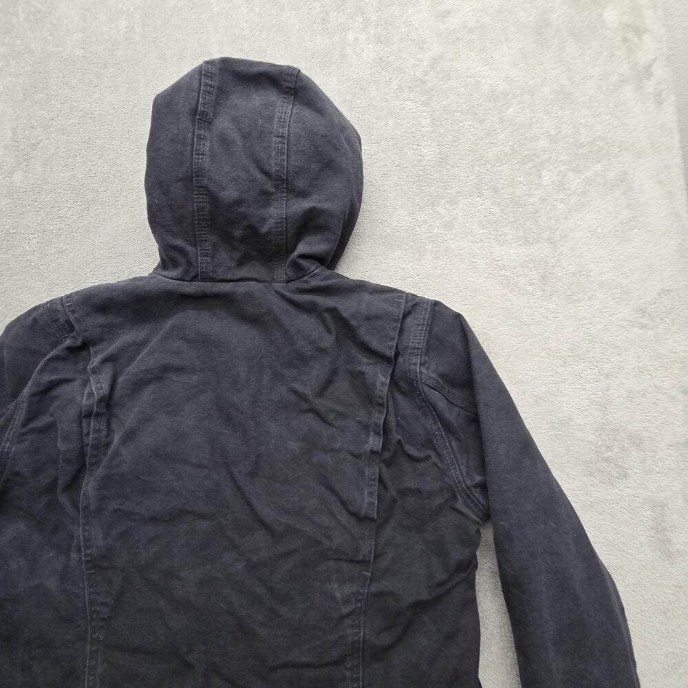 Carhartt Jacket Womens M Black Anorak Hooded Lined Insulated Full Zip OJ4392-W - Picture 9 of 11